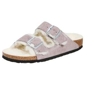 NEW Birkenstock Arizona Shearling Sandals Womens 11 11.5 Cozy Midnight Blue